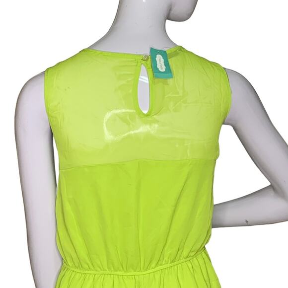 Maurices NWT Dress Sleeveless Pullover Full Lining Lime Green Size L - Picture 7 of 16